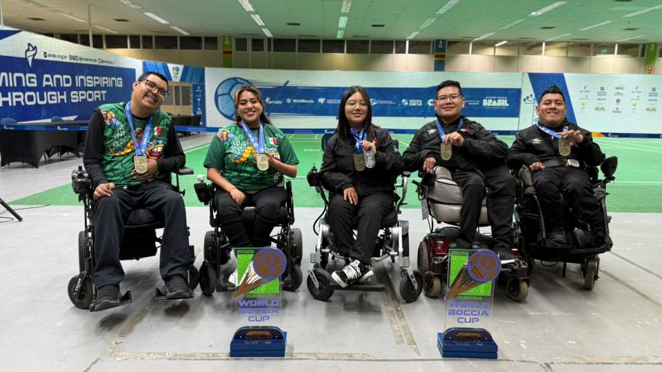 PAR DE SONORENSES GANAN 3 MEDALLAS EN COPA DEL MUNDO DE BOCCIA EN BRASIL 